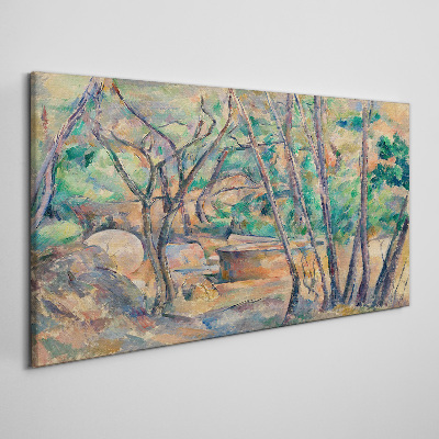 Tablou canvas Peisaj printre copaci