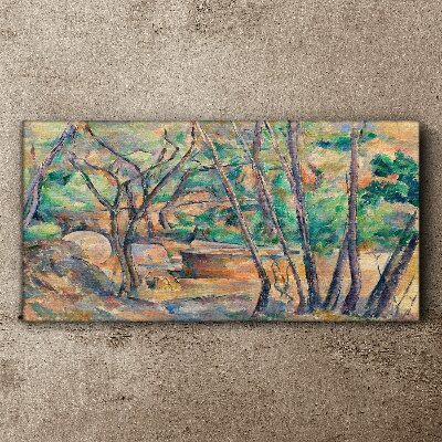 Tablou canvas Peisaj printre copaci