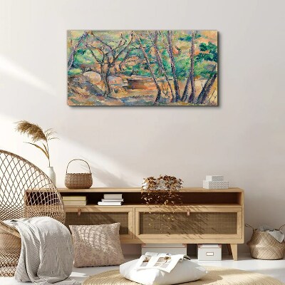 Tablou canvas Peisaj printre copaci