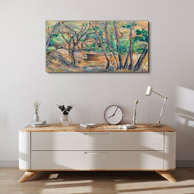 Tablou canvas Peisaj printre copaci