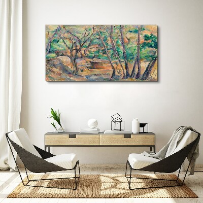 Tablou canvas Peisaj printre copaci