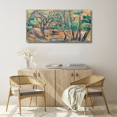 Tablou canvas Peisaj printre copaci