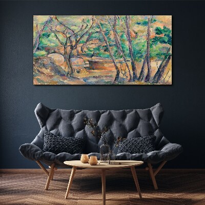 Tablou canvas Peisaj printre copaci