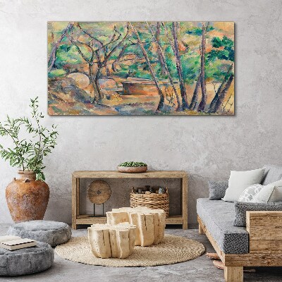 Tablou canvas Peisaj printre copaci