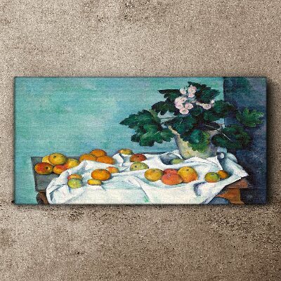 Tablou canvas Masa cu fructe cu vaza