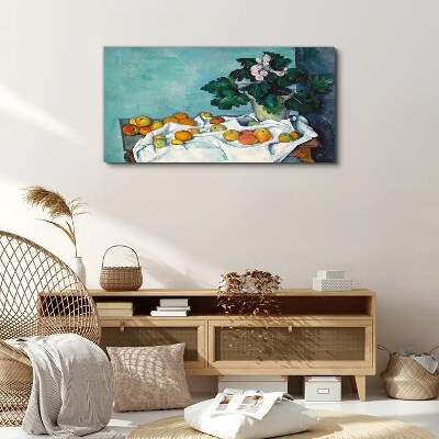 Tablou canvas Masa cu fructe cu vaza