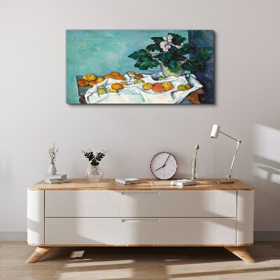 Tablou canvas Masa cu fructe cu vaza