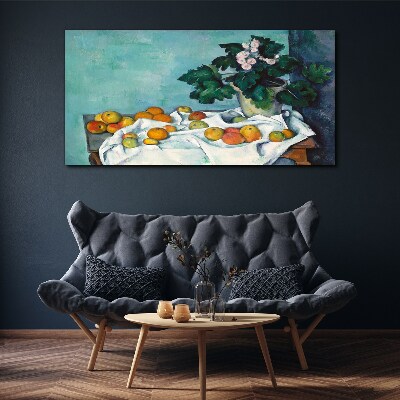 Tablou canvas Masa cu fructe cu vaza