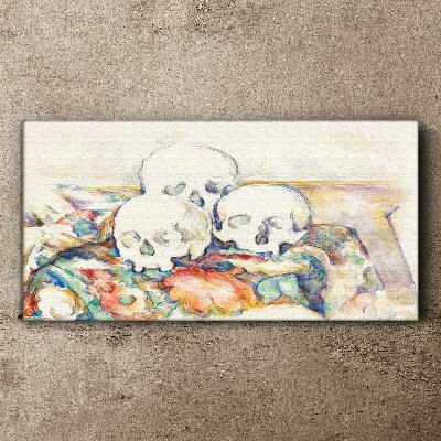 Tablou canvas Natura morta florala cu cranii