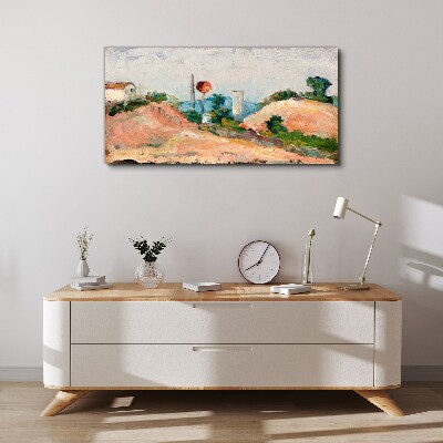 Tablou canvas Peisaj cu o minge roșie