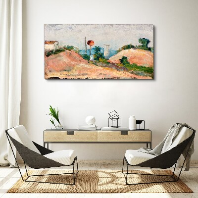 Tablou canvas Peisaj cu o minge roșie