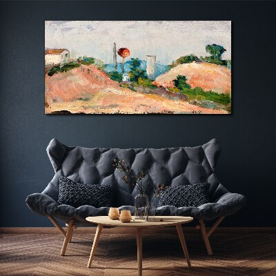 Tablou canvas Peisaj cu o minge roșie