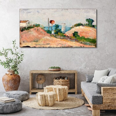 Tablou canvas Peisaj cu o minge roșie