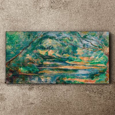 Tablou canvas Peisaj verde cu un râu