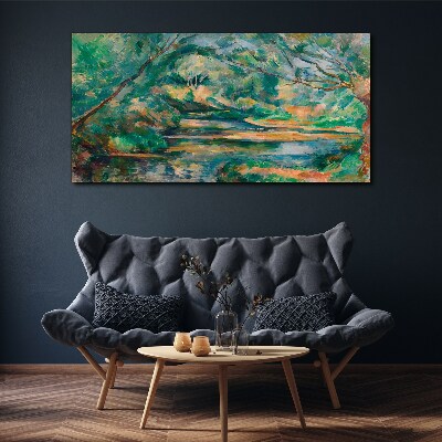 Tablou canvas Peisaj verde cu un râu