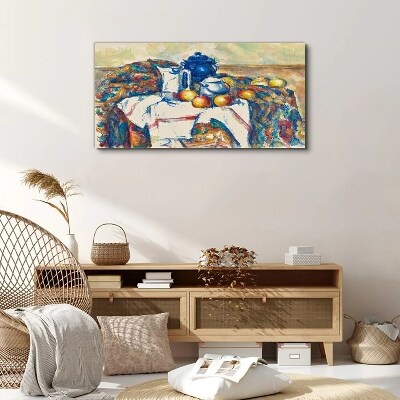 Tablou canvas Natura moartă cu un ceainic albastru