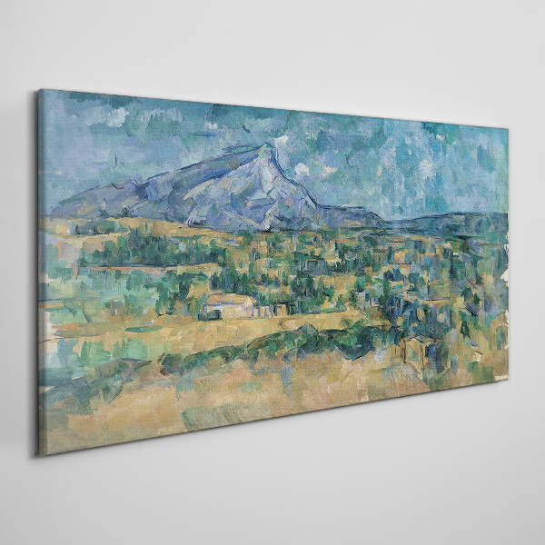 Tablou canvas Peisaj montan in culori pastelate