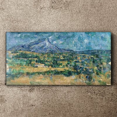 Tablou canvas Peisaj montan in culori pastelate