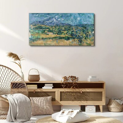 Tablou canvas Peisaj montan in culori pastelate