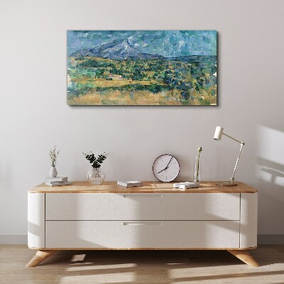 Tablou canvas Peisaj montan in culori pastelate