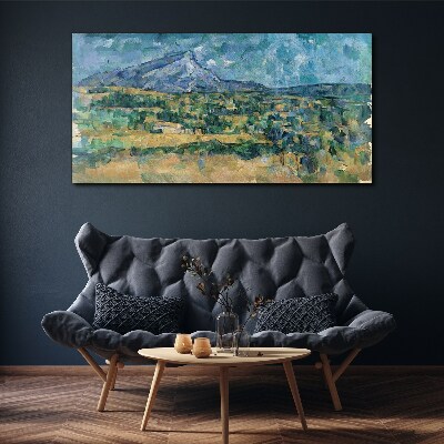 Tablou canvas Peisaj montan in culori pastelate