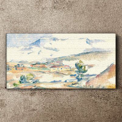 Tablou canvas Peisaj de iarnă de munți