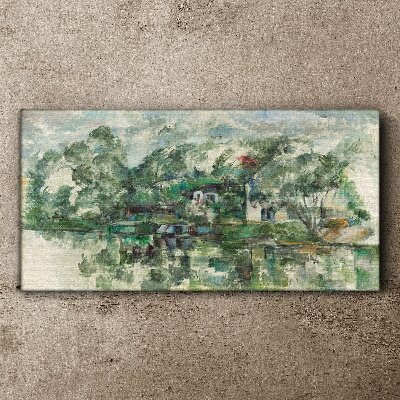 Tablou canvas La Waters Edge Cézanne