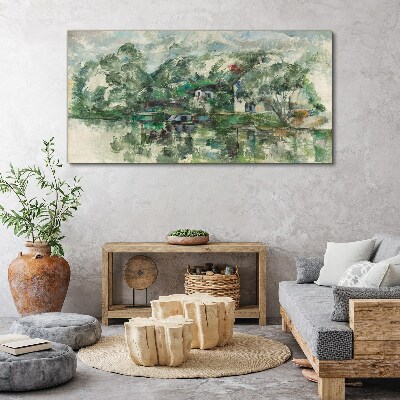 Tablou canvas Un peisaj liniștit lângă apă