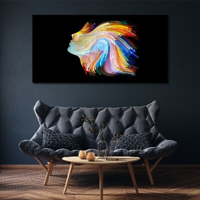 Tablou canvas Siluetă colorată în mișcare