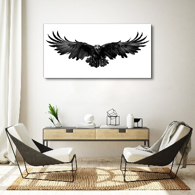 Tablou canvas Vulturul Negru în zbor