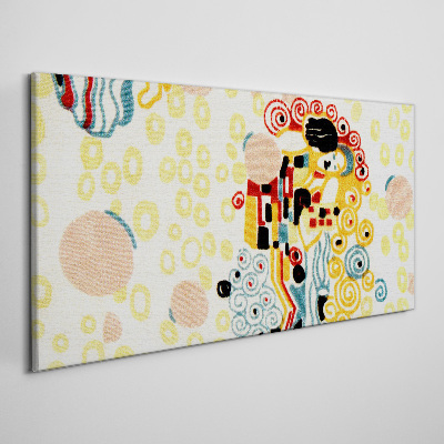 Tablou canvas Cercuri și figuri colorate