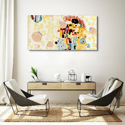 Tablou canvas Cercuri și figuri colorate