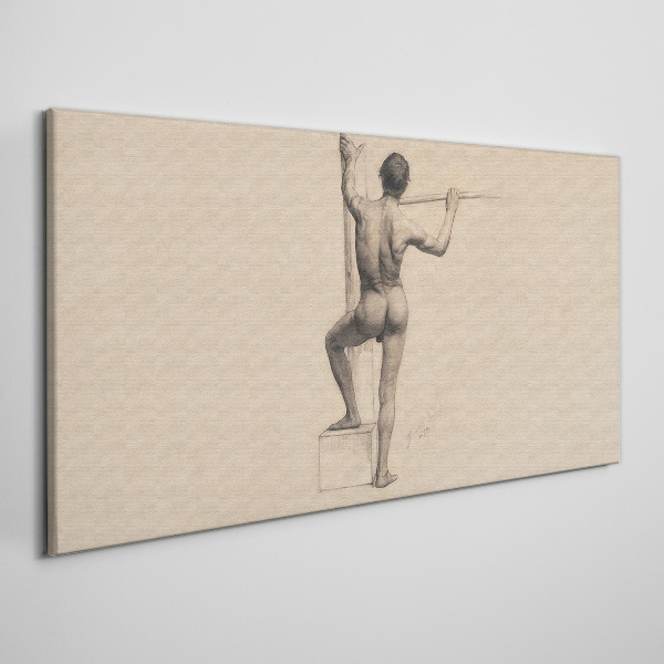 Tablou canvas Figura unui bărbat cu o suliță