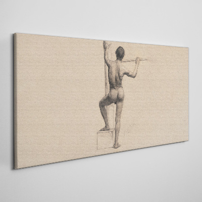 Tablou canvas Figura unui bărbat cu o suliță
