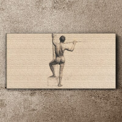 Tablou canvas Figura unui bărbat cu o suliță