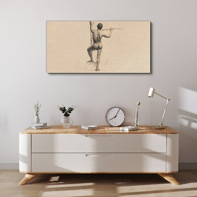 Tablou canvas Figura unui bărbat cu o suliță