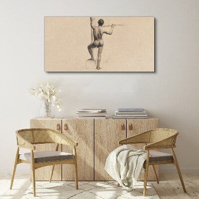 Tablou canvas Figura unui bărbat cu o suliță