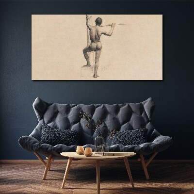 Tablou canvas Figura unui bărbat cu o suliță