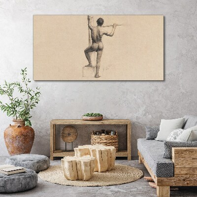 Tablou canvas Figura unui bărbat cu o suliță