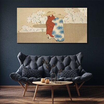 Tablou canvas Întâlnire printre copacii înfloriți