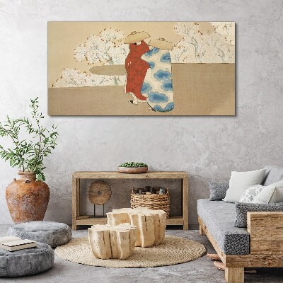 Tablou canvas Întâlnire printre copacii înfloriți