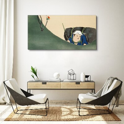 Tablou canvas Pierdut în verde