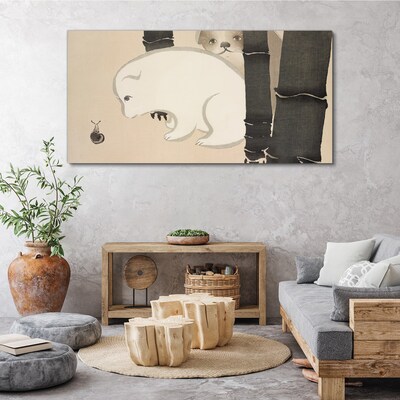 Tablou canvas Întâlnire în pădure