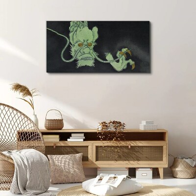 Tablou canvas Dragon în întuneric