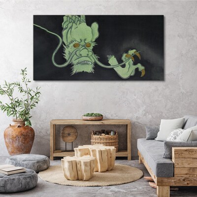 Tablou canvas Dragon în întuneric