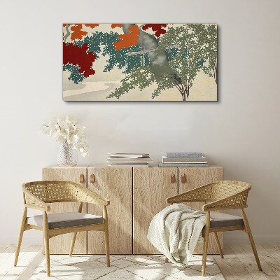 Tablou canvas Frunze de toamnă în peisaj