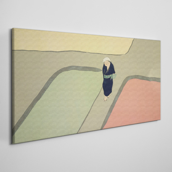 Tablou canvas O plimbare prin intersecția colorată