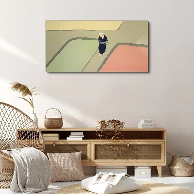 Tablou canvas O plimbare prin intersecția colorată