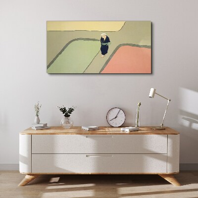 Tablou canvas O plimbare prin intersecția colorată