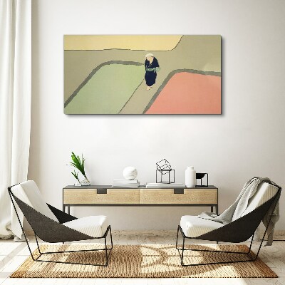 Tablou canvas O plimbare prin intersecția colorată
